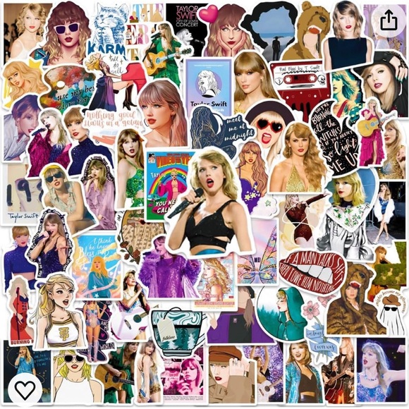 Lot of 100 pcs Taylor swift stickers - Picture 1 of 1